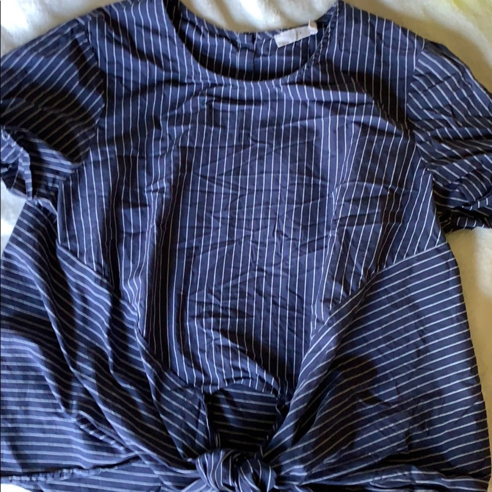 Lush front tie blouse